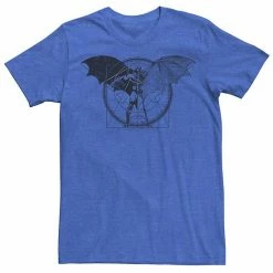 Licensed Character Men's DC Comics Batman Half Skeleton Sketched Poster Tee Athletic Heather -Licensed Character Shop unnamed file 9131