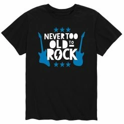 Licensed Character Men's Never Too Old To Rock Tee Grey -Licensed Character Shop unnamed file 9139