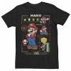 Licensed Character Men's Nintendo Super Mario Move List Tee Black -Licensed Character Shop unnamed file 9147