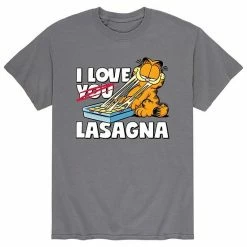 Licensed Character Men's Garfield I Love Lasagna Tee Blue -Licensed Character Shop unnamed file 9169