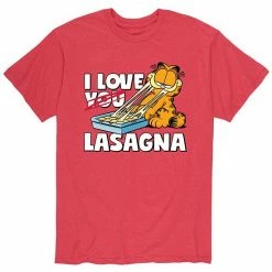 Licensed Character Men's Garfield I Love Lasagna Tee Blue -Licensed Character Shop unnamed file 9170