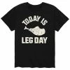 Licensed Character Men's Today Is Leg Day Tee Blue