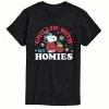 Licensed Character Men's Peanuts Chillin With My Homies Tee Black -Licensed Character Shop unnamed file 9182