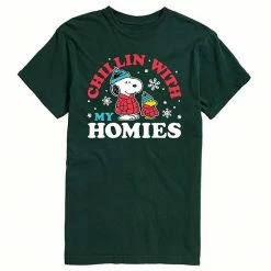 Licensed Character Men's Peanuts Chillin With My Homies Tee Black -Licensed Character Shop unnamed file 9184