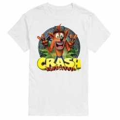 Licensed Character Men's Crash Bandicoot Peace Tee White -Licensed Character Shop unnamed file 9223