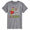 Licensed Character Men's Dr. Seuss Grinch One Merry Meanie Tee Gray -Licensed Character Shop unnamed file 9261