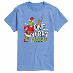 Licensed Character Men's Dr. Seuss Grinch One Merry Meanie Tee Gray -Licensed Character Shop unnamed file 9263