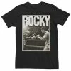 Licensed Character Men's Rocky Fighting Apollo Black And White Poster Tee -Licensed Character Shop unnamed file 9274