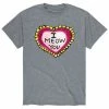 Licensed Character Men's Pete The Cat I Meow You Tee Grey -Licensed Character Shop unnamed file 9285