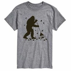 Licensed Character Men's Sasquatch Raking Leaves Tee White