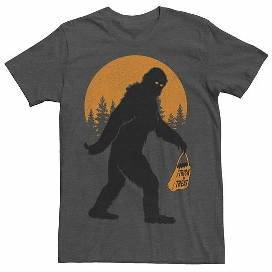 Licensed Character Mens Bigfoot Trick Or Treat Bag Halloween Tee 3 Licensed Character Mens Bigfoot Trick Or Treat Bag Halloween Tee