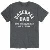 Licensed Character Men's Baseball Dad Like A Regular Dad Tee Blue -Licensed Character Shop unnamed file 9328