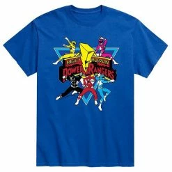 Licensed Character Men's Power Rangers Retro Tee Royal Blue -Licensed Character Shop unnamed file 9333