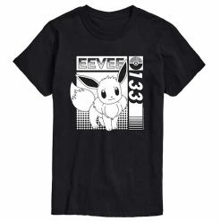 Licensed Character Men's Pokemon Eevee 133 Tee Red -Licensed Character Shop unnamed file 9335