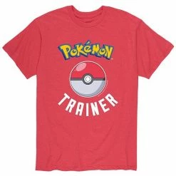 Licensed Character Men's Pokémon Trainer Tee Red -Licensed Character Shop unnamed file 9338