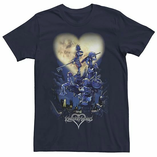 Licensed Character Men's Kingdom Hearts Poster Logo Tee 3 Licensed Character Men's Kingdom Hearts Poster Logo Tee