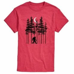 Licensed Character Men's Sasquatch Night Woods Tee Red -Licensed Character Shop unnamed file 9379