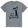 Licensed Character Men's Pete The Cat Its All Groovy Tee Athletic Heather -Licensed Character Shop unnamed file 9380