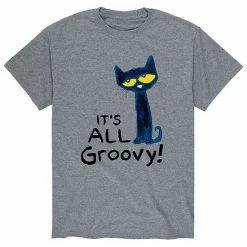 Licensed Character Men's Pete The Cat Its All Groovy Tee Athletic Heather -Licensed Character Shop unnamed file 9382