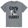 Licensed Character Men's Peanuts "Cozy & Cuddly" Tee Grey -Licensed Character Shop unnamed file 9383