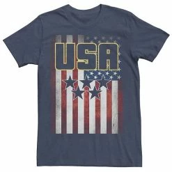 Licensed Character Men's USA Flag Logo Graphic Tee