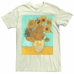 Licensed Character Men's Van Gogh Flowers Painting Tee