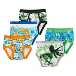 Licensed Character Boys 4-8 Jurassic World 5-Pack Briefs