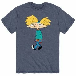 Licensed Character Men's Hey Arnold! Cool Walk Tee Grey
