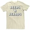 Licensed Character Men's Beers 'N Beards Block Text Tee -Licensed Character Shop unnamed file 9534