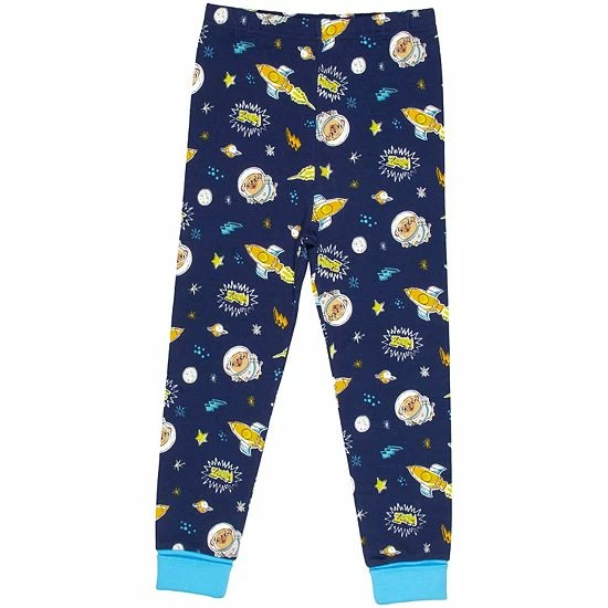 Licensed Character Boys 4-10 Free 2 Dream Space Pug Top & Bottoms Pajama Set 6 Licensed Character Boys 4-10 Free 2 Dream Space Pug Top & Bottoms Pajama Set - Image 4