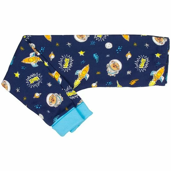 Licensed Character Boys 4-10 Free 2 Dream Space Pug Top & Bottoms Pajama Set 7 Licensed Character Boys 4-10 Free 2 Dream Space Pug Top & Bottoms Pajama Set - Image 5