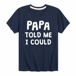 Licensed Character Boys 8-20 Papa Told Me I Could Graphic Tee Blue -Licensed Character Shop unnamed file 9631