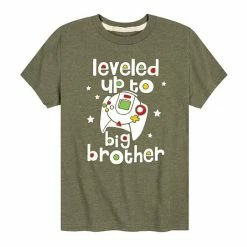 Licensed Character Boys 8-20 Leveled Up To Big Brother Tee Green -Licensed Character Shop unnamed file 9636
