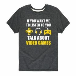 Licensed Character Boys 8-20 Talk About Video Games Tee Blue -Licensed Character Shop unnamed file 9646