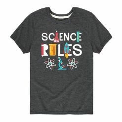 Licensed Character Boys 8-20 Science Rules Tee Grey -Licensed Character Shop unnamed file 9649
