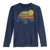 Licensed Character Boys 8-20 Outdoor Sunset Mountains Color Fade Long Sleeve Tee Royal -Licensed Character Shop unnamed file 9653