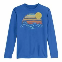 Licensed Character Boys 8-20 Outdoor Sunset Mountains Color Fade Long Sleeve Tee Royal -Licensed Character Shop unnamed file 9655