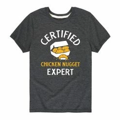 Licensed Character Boys 8-20 Certified Chicken Nugget Expert Tee Red