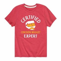 Licensed Character Boys 8-20 Certified Chicken Nugget Expert Tee Red -Licensed Character Shop unnamed file 9658