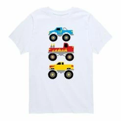 Licensed Character Boys 8-20 Stacked Monster Trucks Tee Green -Licensed Character Shop unnamed file 9665