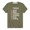 Licensed Character Boys 8-20 Fishing Checklist Tee Green -Licensed Character Shop unnamed file 9703