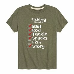 Licensed Character Boys 8-20 Fishing Checklist Tee Green -Licensed Character Shop unnamed file 9705