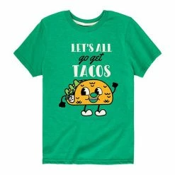 Licensed Character Boys 8-20 Lets All Go Get Tacos Graphic Tee Kelly Green -Licensed Character Shop unnamed file 9712