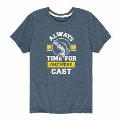 Licensed Character Boys 8-20 One More Cast Fishing Graphic Tee