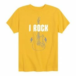 Licensed Character Boys 8-20 I Rock Guitar Graphic Tee Blue -Licensed Character Shop unnamed file 9752
