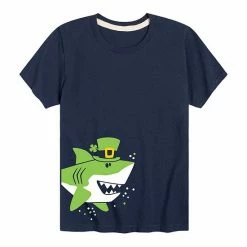 Licensed Character Boys 8-20 St. Patricks Day Shark Graphic Tee