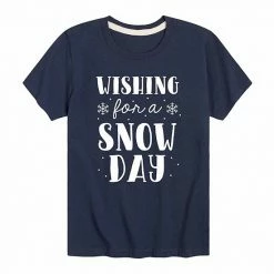 Licensed Character Boys 8-20 Wishing For A Snowday Graphic Tee