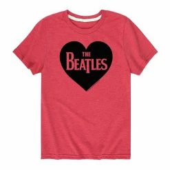Licensed Character Boys 8-20 The Beatles Heart Logo Tee