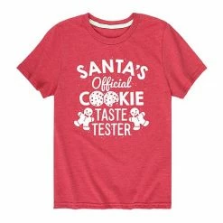 Licensed Character Boys 8-20 Santas Cookie Taste Tester Tee