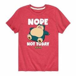 Licensed Character Boys 8-20 Pokemon Snorlax Not Today Graphic Tee